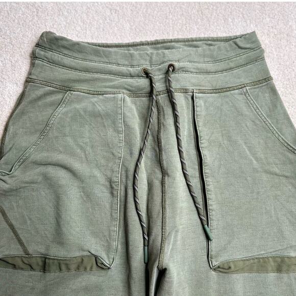 Free People: Olive Green Oversized Baggy Cargo Joggers - Picture 5 of 14